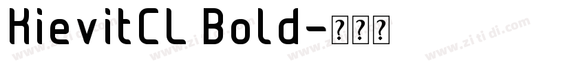 KievitCL Bold字体转换